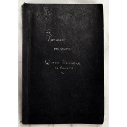 Witty Remarks of Adults (A Unique Manuscript Commonplace Book written by Arthur Morje)